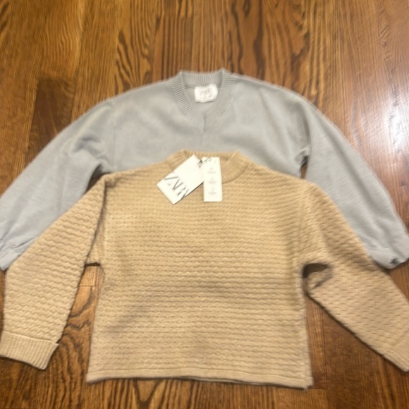 Zara Other - Zara sweaters size 8/9 - One new w tags